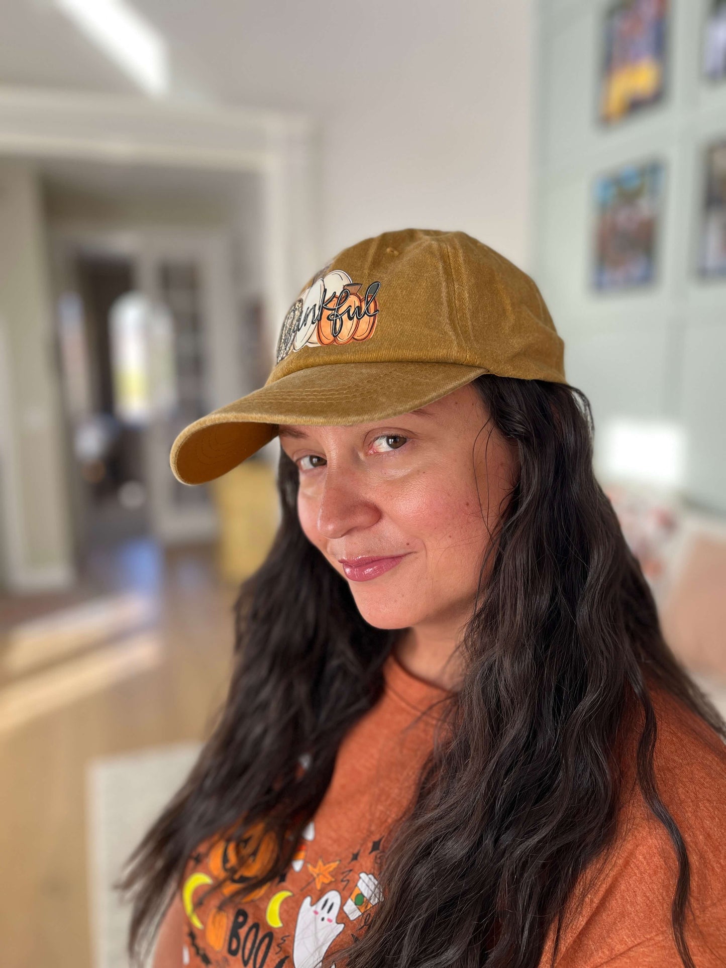 Thankful Pumpkin Patch Adjustable Cap - 3 Color Options