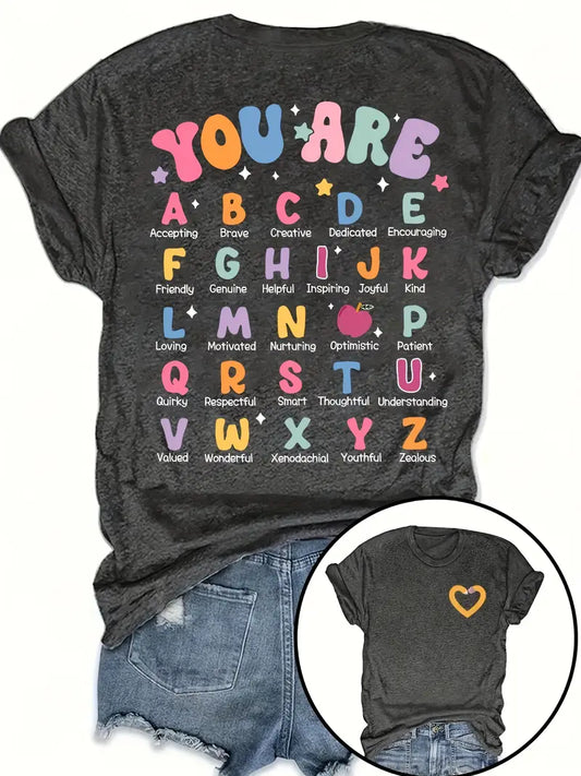 Alphabet of Positivity T-Shirt