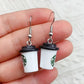 Latte Love Drops Dangle Earrings