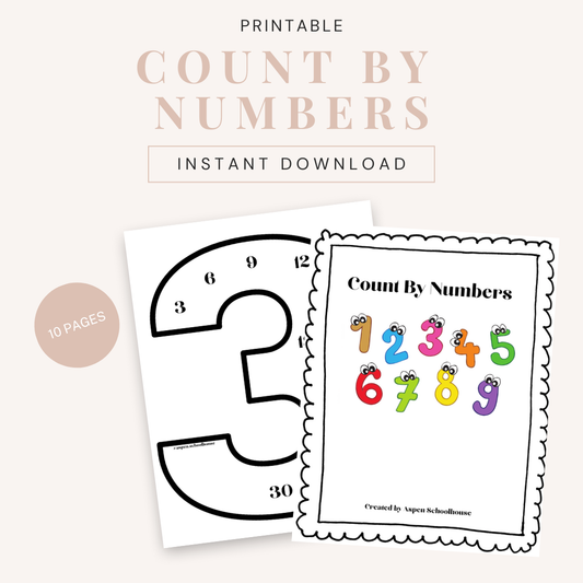 Count by Numbers 1-10 Printable