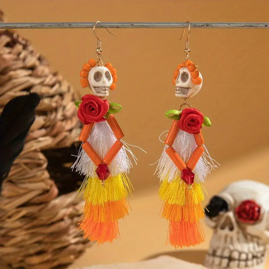 Day of the Dead Tassel Earrings