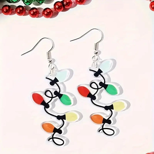 Jolly Bulb String Dangle Earrings