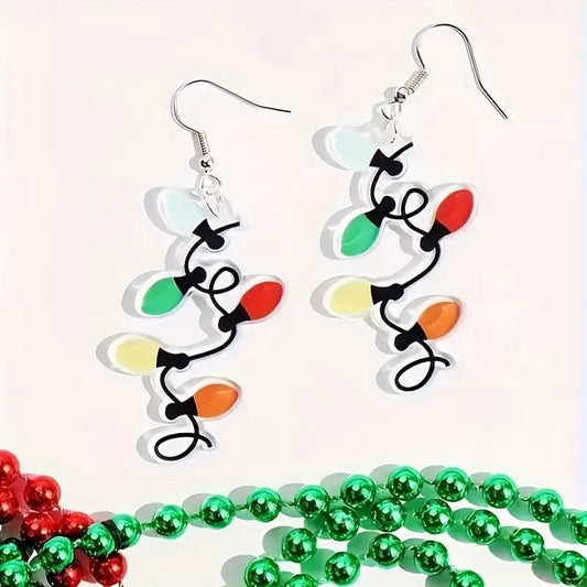 Jolly Bulb String Dangle Earrings