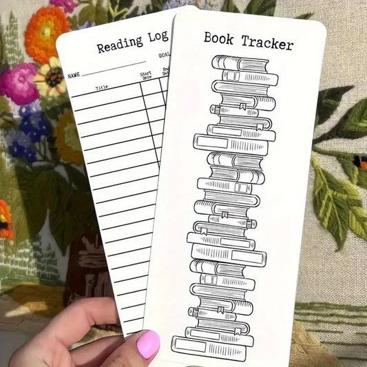 Reading Log + Book Tracker Card