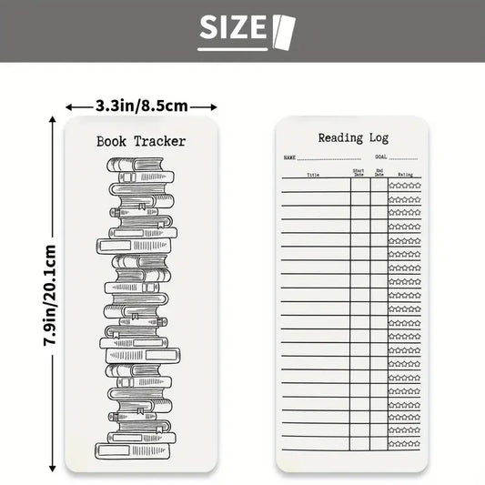 Reading Log + Book Tracker Card