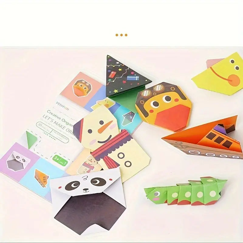 30-Articles Origami Paper Craft Set for Kids with Instruction Book