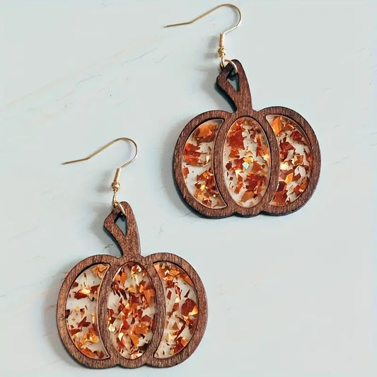 Pumpkin Confetti Earrings