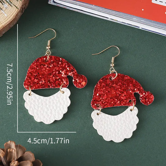 Cheerful Claus Dangle Earrings