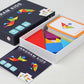 60-Card Wooden Tangram Puzzle Set with Colorful Geometric Shapes