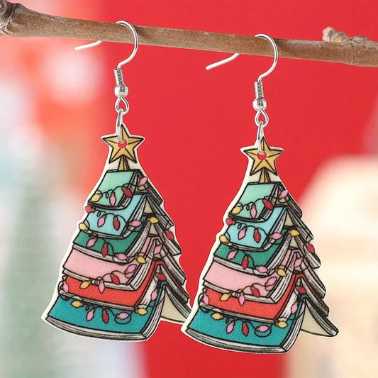 Merry Tree Ornament Dangle Earrings