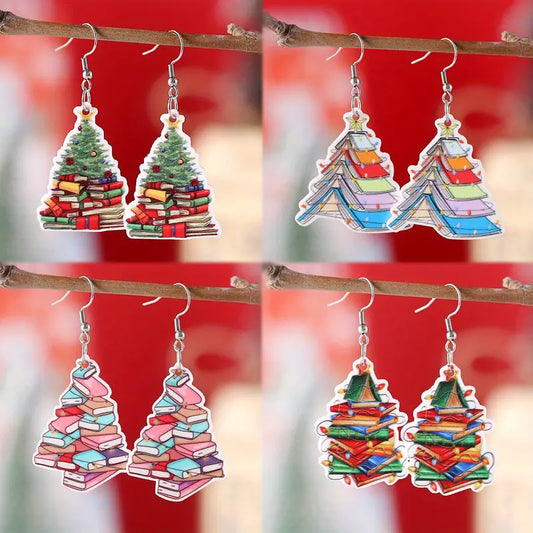 Tinsel Tree Dangle Earrings